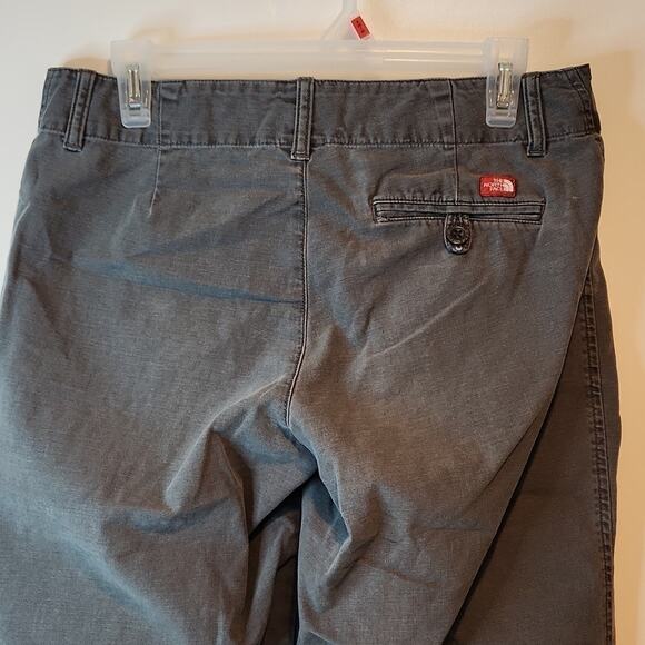 The North Face Capri Pants 100% Cotton Women's Sz 8 Regular Gray NICE! - Picture 11 of 13